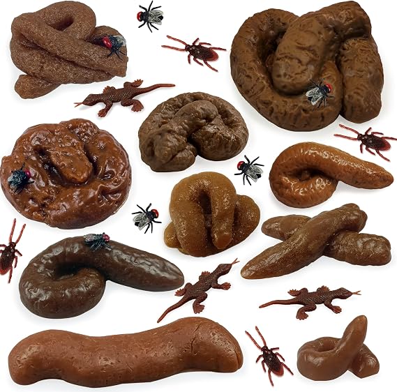 10 Pieces Fake Poo Realistic Fake Turd Prank Lifelike Poo Fake Dog Poop