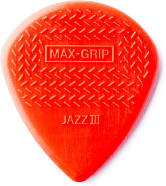 Max-Grip Jazz III Nylon Pick 1.38MM - 6 Pack