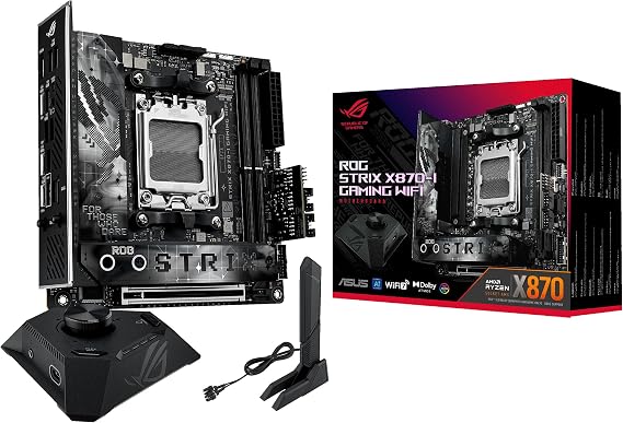 Asus ROG STRIX X870-I GAMING WIFI AMD X870 Soket AM5 DDR5 8600+(OC) MHz Mini ITX Gaming (Oyuncu) Anakart