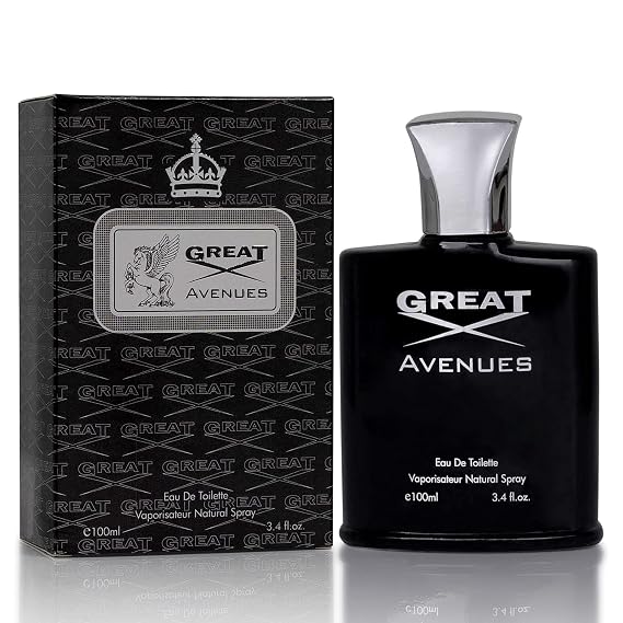 NovoGlow Great Avenues for Men - 100ml Eau De Parfum Spray for Men - Long Lasting Woody Fruity & Smoky Fragrance Smell Fresh All Day Long (B)