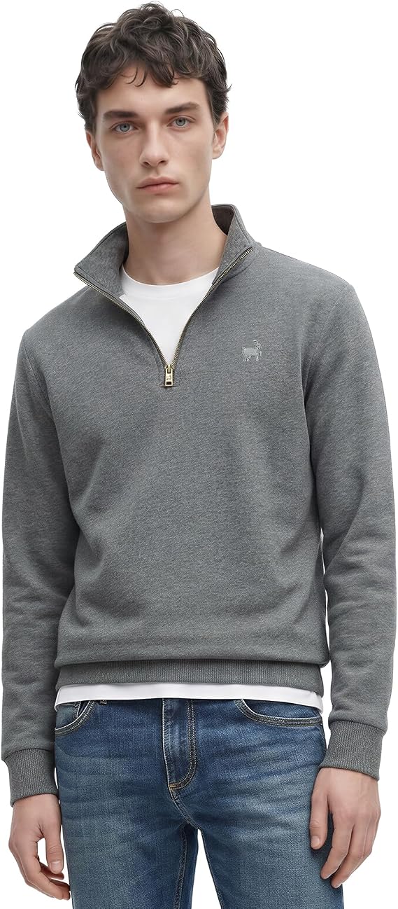 Anthony Jackson Premium Erkek Yakası Fermuarlı Sweatshirt Emilio