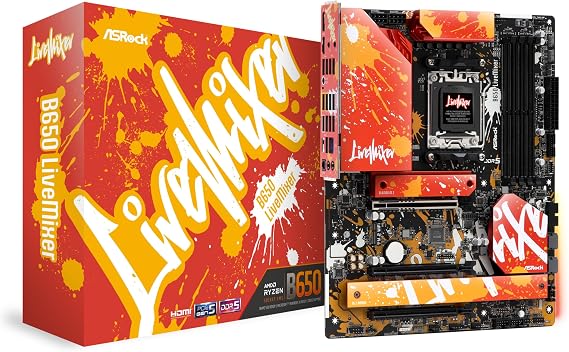 Asrock B650 LIVEMIXER, AMD B650, AM5, ATX, 4 DDR5, HDMI, DP, 2.5G LAN, PCIe4, RGB, 3x M.2