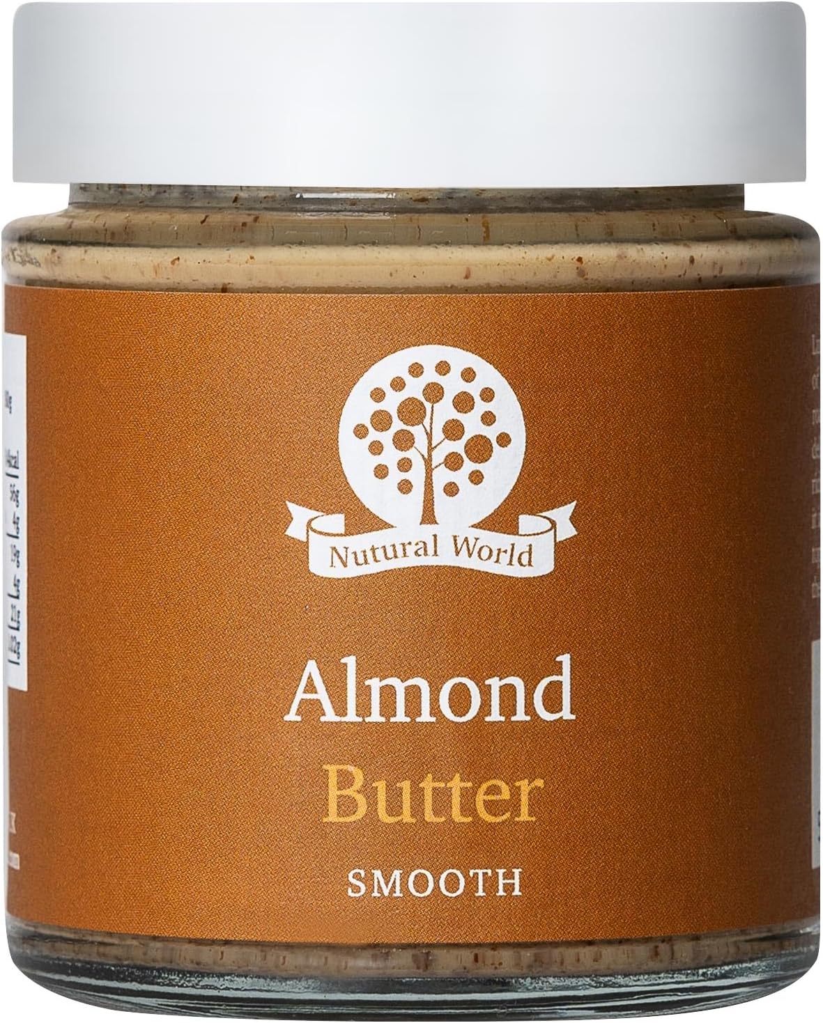 Nutural World - Smooth Almond Nut Butter 170g - 100% Pure - Single Ingredient - Great Taste Award Winner