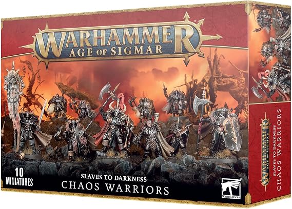 Games Workshop - Warhammer - Age of Sigmar - Slaves to Darkness: Chaos Warriors, Dark, Battle-themed Colors (E.g, Black, Grey, Red)