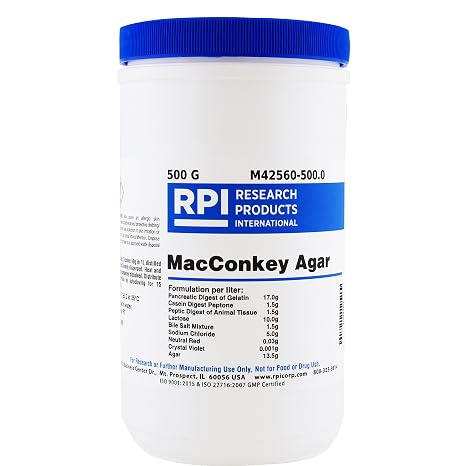 RPI M42560-500.0 MacConkey Agar, 500g