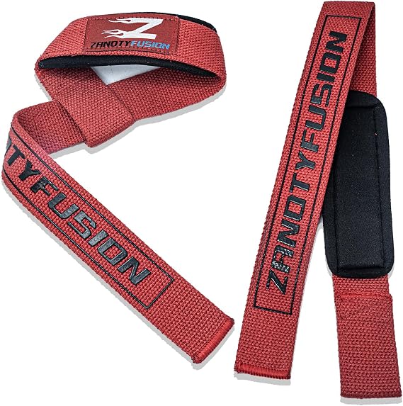 Weight Lifting Straps | Wrist Support Powerlifting Strap | Heavy Duty Gym Bodybuilding Straps Power Deadlift Workout | One Size Fits All