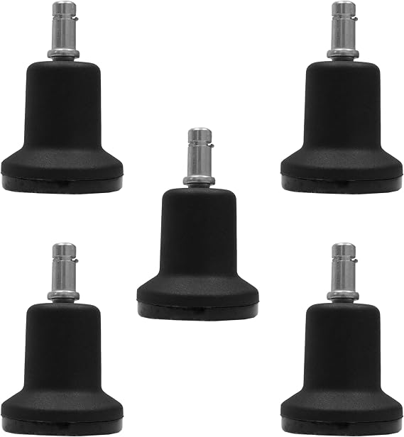 Office Chair or Stool Bell Glides - High Profile - Set of 5 - S0007-5