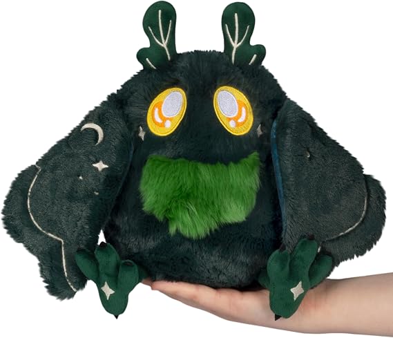 Squishable - Mini Dark Forest Mothman - Mothman Collection - 9 in - Soft Toy Collectible Stuffed Animal - Wing Magnets