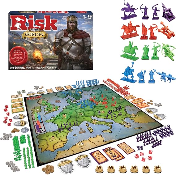 Winning Moves Games Risk Europe, Blue