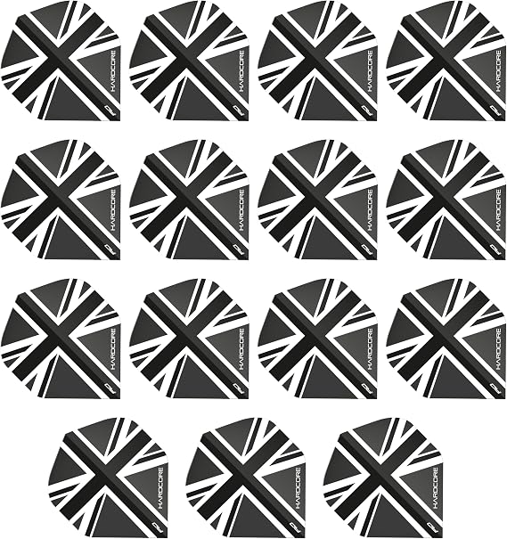 RED DRAGON Hardcore XT Flags Extra Thick Standard Dart Flights - 5 sets Per Pack (15 Dart Flights in total)