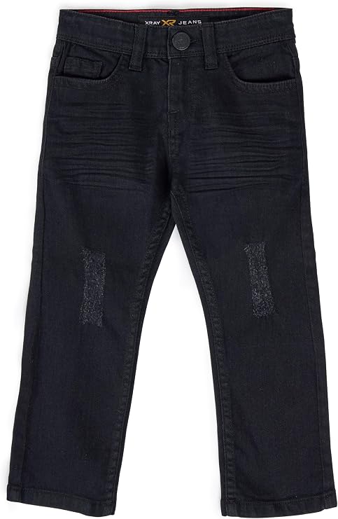 X RAY Boys Distressed Jeans (2T-16), Big Boy & Little Kids Stretch Slim Fit Pants, Ripped Denim Jeans for Boys