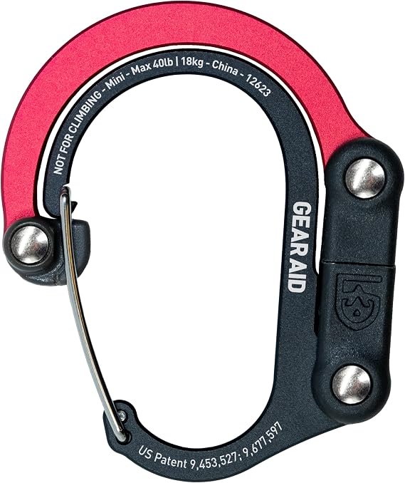 GEAR AID HEROCLIP Mini 360 Swivel Carabiner Gear Clip & Hook