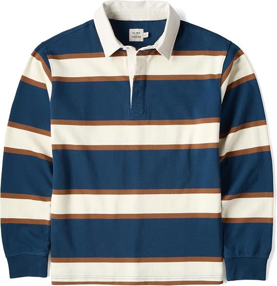 Huckberry Flint and Tinder Classic Rugby Shirt, Mens Polo Shirt