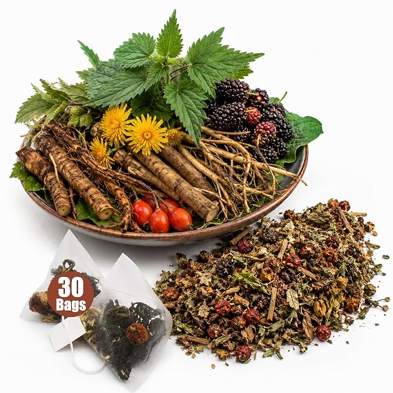 Iron Hammer Tea For Kidney - Kidney Tea Formula | Dandelion | Mulberry | Berdock | Rose Hip | Dandelion Root | Daily Herbal For Men & Women