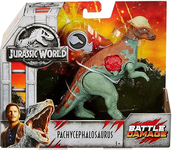 Jurassic World Battle Damage Pachycephalosaurus Figure