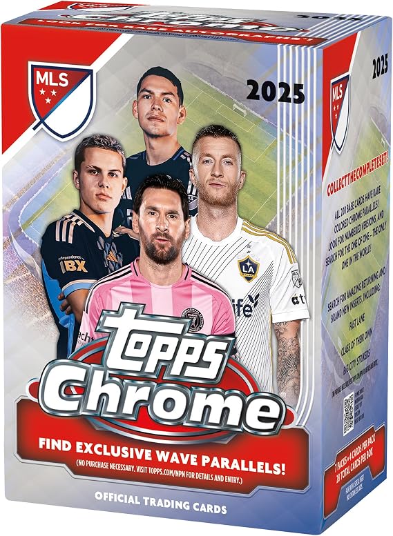 Topps Chrome MLS 2025 - Factory Sealed - Value Box