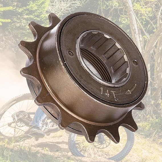 14T Single Speed Freewheel with 14 Tooth Design and Durable Metal Construction for Mountain Bike/Road Bike/Folding Bike Single Speed Flywheel Component