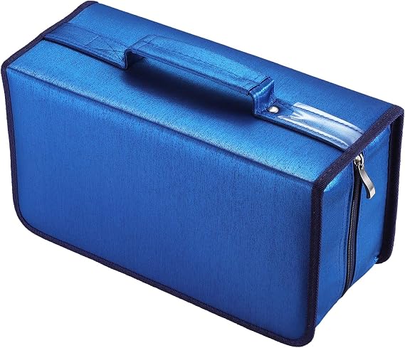 alavisxf xx CD Case, 160 Capacity Nylon Protective Disc Organizer for Car