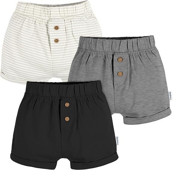 Gerber Baby Boys & Girls 3-Pack Knit Shorts