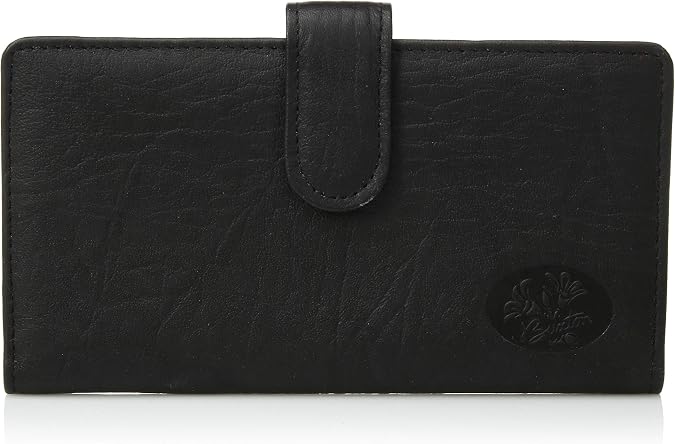 Buxton womens Heiress Pik-me-up Keeper checkbook cases, Black, One Size US