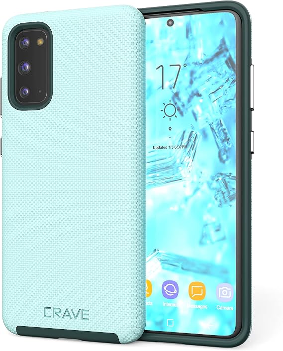 Crave Dual Guard for Samsung Galaxy S20 Case - Aqua