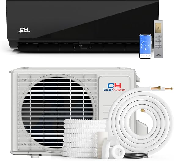 Cooper & Hunter 9,000 BTU 230V Midnight Edition Mini Split AC Heat Pump