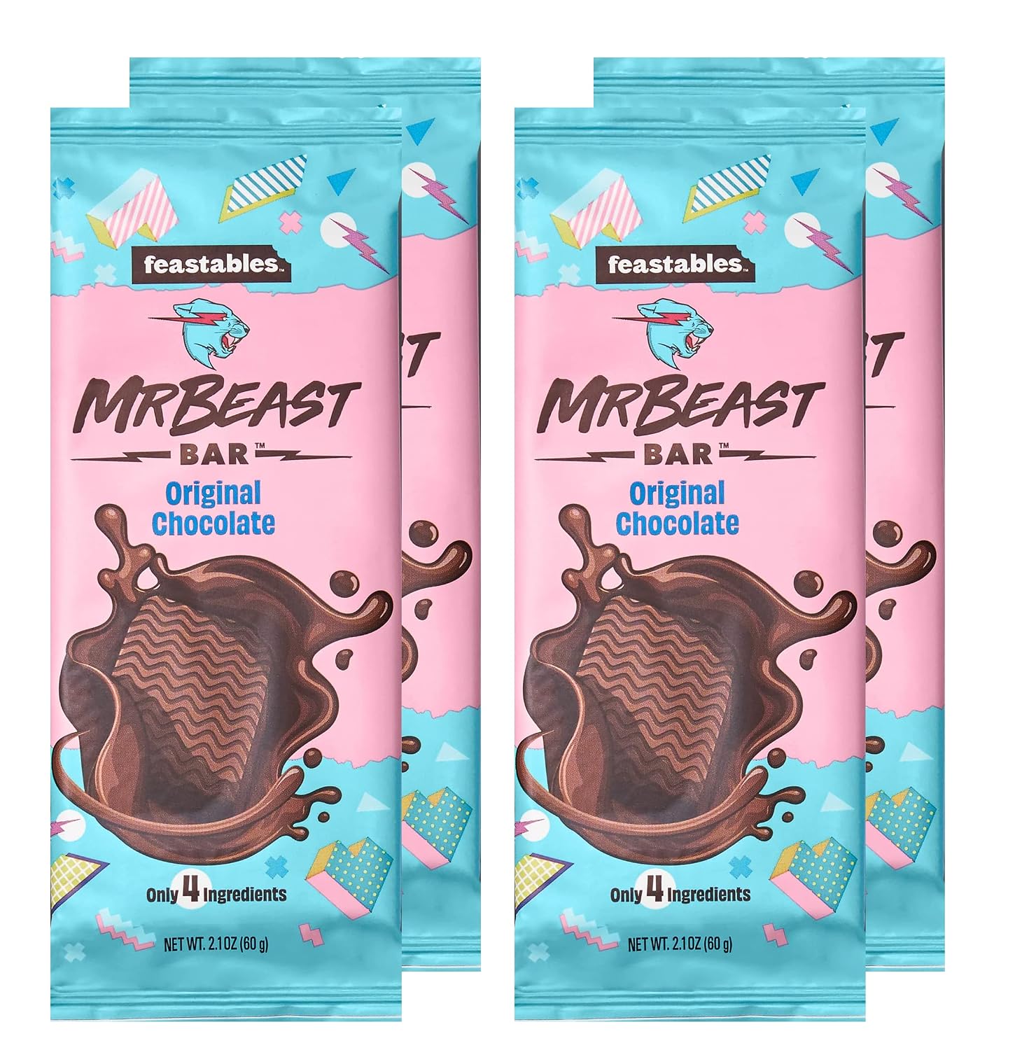 Feastables MrBeast Chocolate Bars – Made With Organic Ingredients Original Chocolate