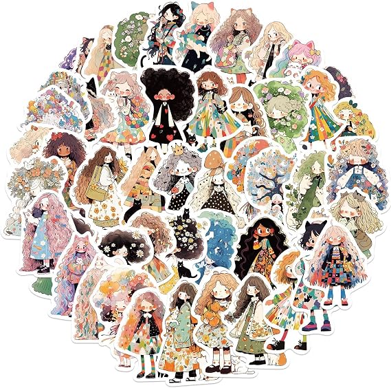 55Pcs Stickers for Water Bottles,Novel Stickers,Vinyl Waterproof Book Sticker for Laptop,Bumper,Water Bottles,Computer,Phone,Hard hat,Car Sticker and Decals