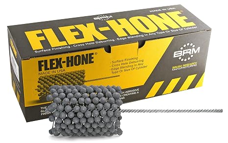 Brush Research GBD400240AO FLEX-HONE, 4" (101mm) Diameter, 240 Grit, Aluminum Oxide,for Aluminum, Brass, Bronze and Softer Non-Ferrous Materials