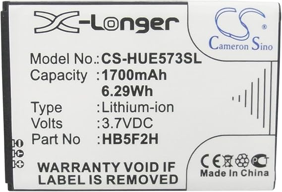 XSP 1700mAh Replacement Battery HB5F2H HB554666RAW MN E5373 E5375 EC5377 E5330 E5336 E5372 DF-UC020 E5377