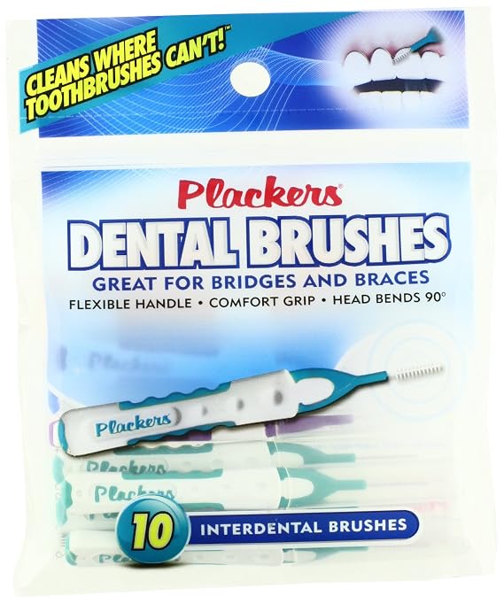 Plackers Interdental Brushes, 10 Count