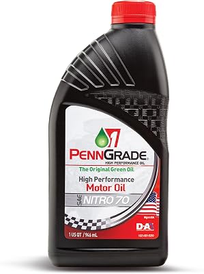 PENN GRADE 1, 71176, Monograde High Performance Oil Nitro 70, 1 Quart 2 Pack