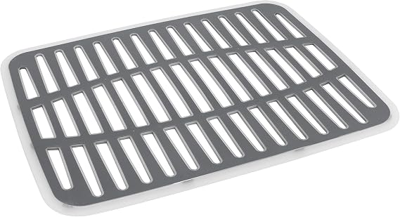 SPECTRUM Large Gray Cora Kitchen Sink Mat