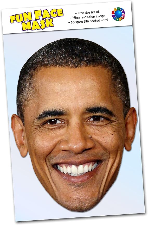 Party People 1 x Barack Obama - Celebrity Face Mask - Ready To Wear - Barack O