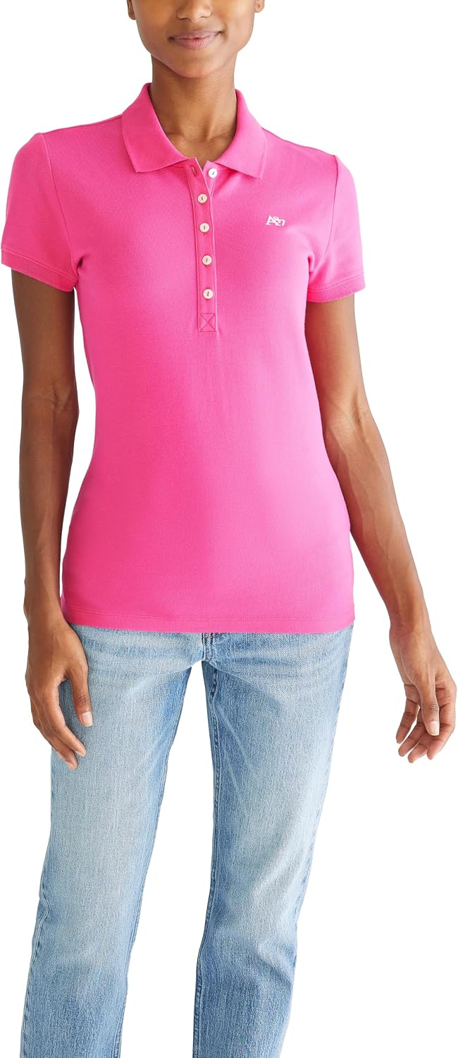 AEROPOSTALE Women's Aero Solid A87 Polo Aero Solid A87 Polo (Pack of 6)