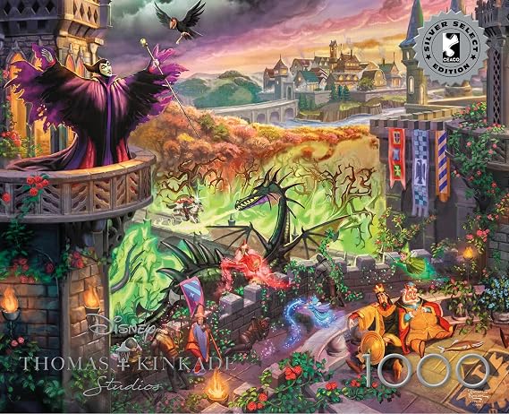 Buffalo Games - Thomas Kinkade Disney - Maleficent - 1000 Piece Puzzle