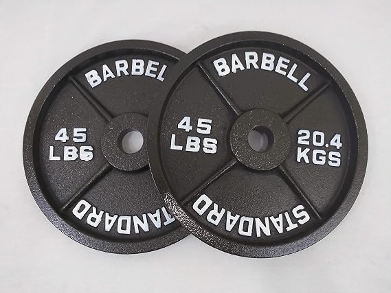 Olympic Standard Metal Weight Plates (45)