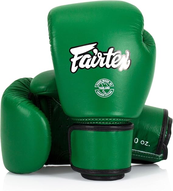 Fairtex BGV16 Compact Boxing Gloves, Leather Muay Thai MMA Kickboxing Gear