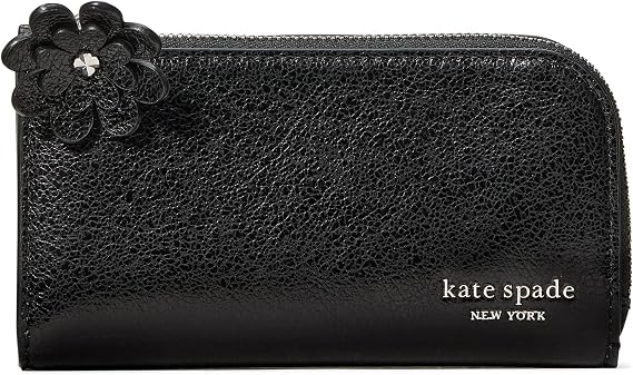 kate spade new york Devin Smooth Leather Small Slim Bifold Wallet, Black