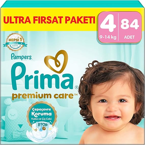 Prima Bebek Bezi Premium Care 4 Numara 84 Adet Ultra Fırsat Paketi