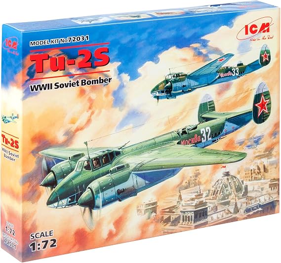 ICM 72031 ICM 1/72 Soviet Union Tsubolev Tu-2 Double Bomber Plastic Model