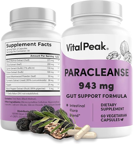 ParaCleanse Wormwood Black Walnut Supplements | Gut Cleanse for Humans