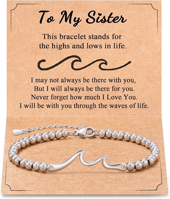 Tarsus Sister Gift for Women, The Wave of Life We've Been Through Together