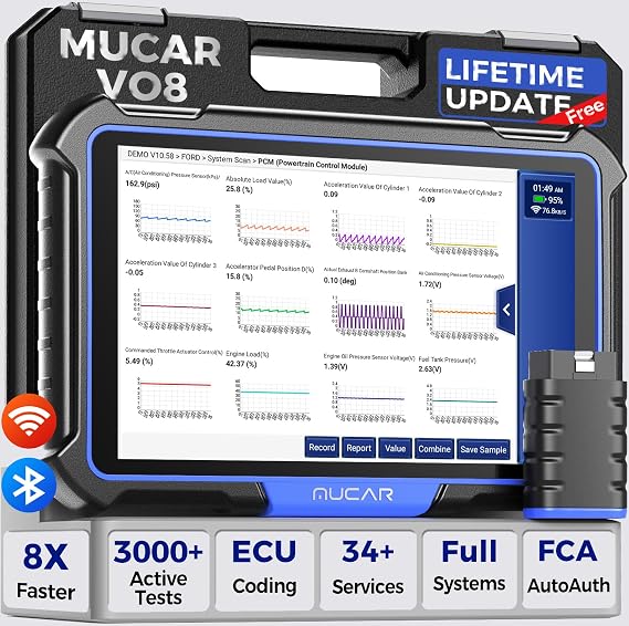 MUCAR VO8 Full System Bidirectional Scan Tool with Lifetime Free Update