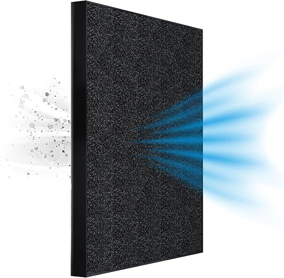 Daikin Carbon Replacement Filter BAD101A4N for Home Air Purifier MCB50YSAU, Removes Odor Molecules, Gases, Smoke, Irritants and Other Particulates, Cut to Fit for Easy Installation
