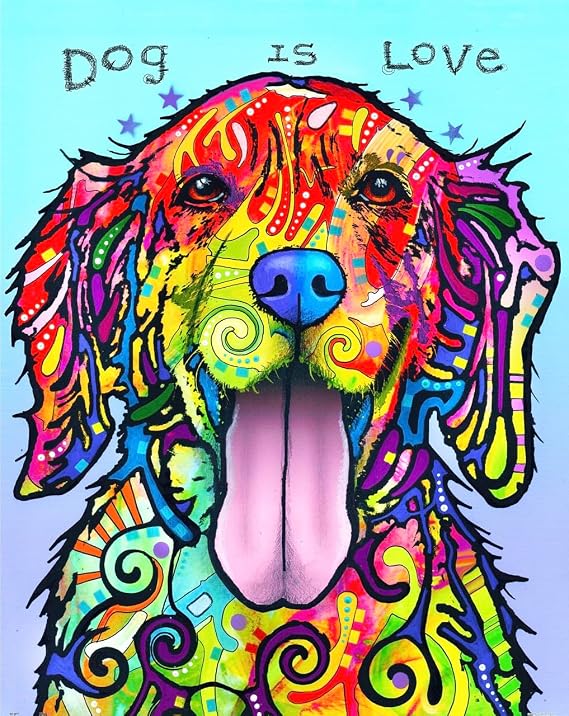 Pintoo Jigsaw Puzzles 2000 Piece for Adults - Dean Russo - Dog is Love Beautiful Plastic Puzzle for Home Decor Zero Dust Easy Storage [H2045]