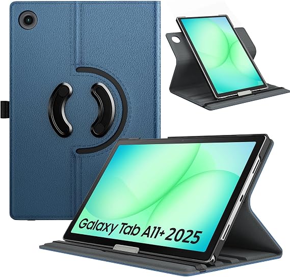 TiMOVO Rotating Case for Samsung Galaxy Tab A11+/A11 Plus 11", Denim Blue