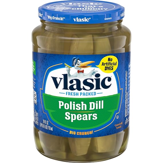 Vlasic Polish Dill Pickle Spears, Keto Friendly, 24 fl. oz.