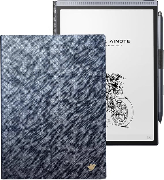 Blue Protective Folio Case for iFLYTEK 8.2" AINOTE Air 2 Note-Taking E-Ink Tablet (Blue Case)