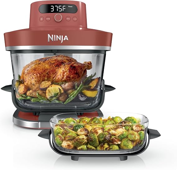 Ninja Crispi Pro Glass Air Fryer, 6-in-1, Amber, AS101OR